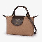 BV brown denim mini cross-body bag for women