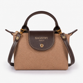 BV brown denim mini cross-body bag for women