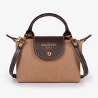 BV brown denim mini cross-body bag for women