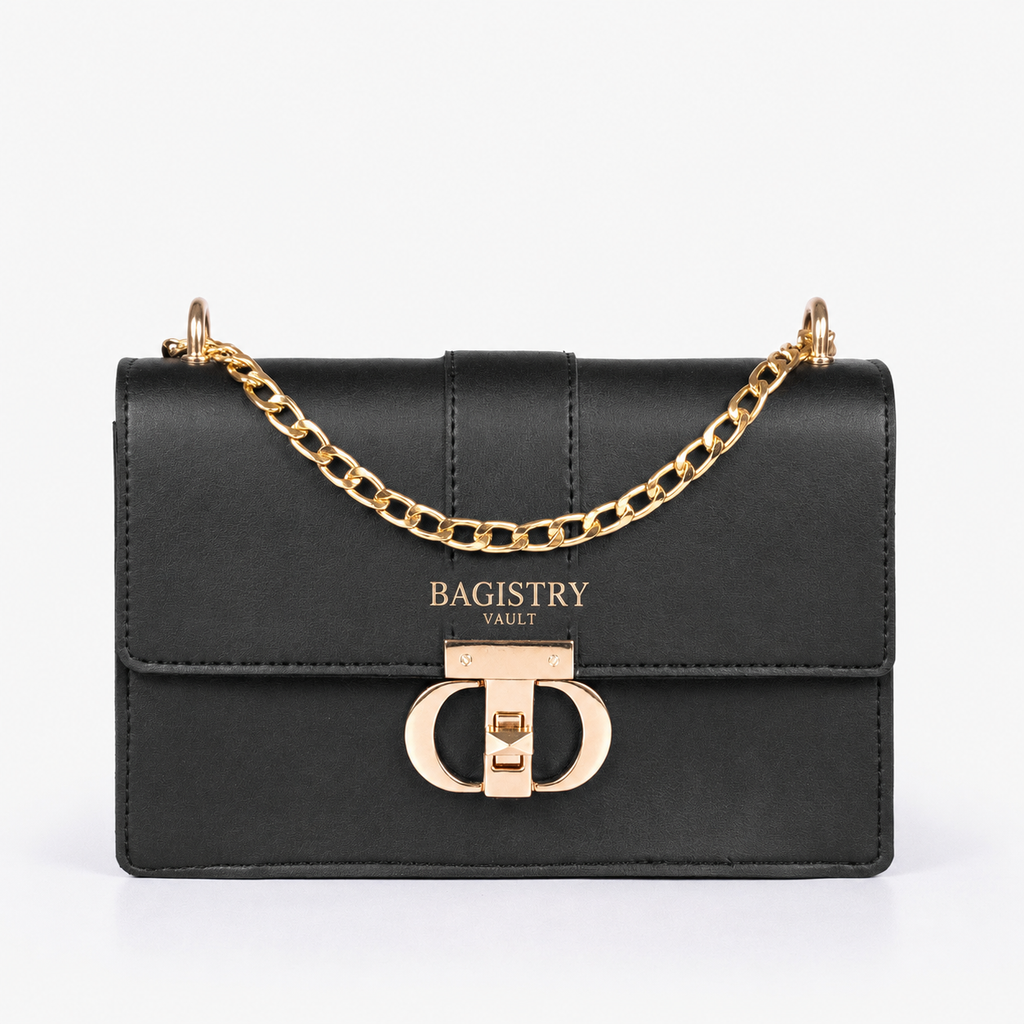 BV black shoulder bag for women