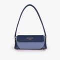 BV blue baguette shoulder bag for women