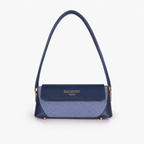 BV blue baguette shoulder bag for women
