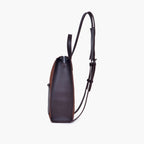 Dark brown suede adventure backpack