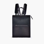 Black suede adventure backpack