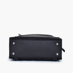 Black suede adventure backpack