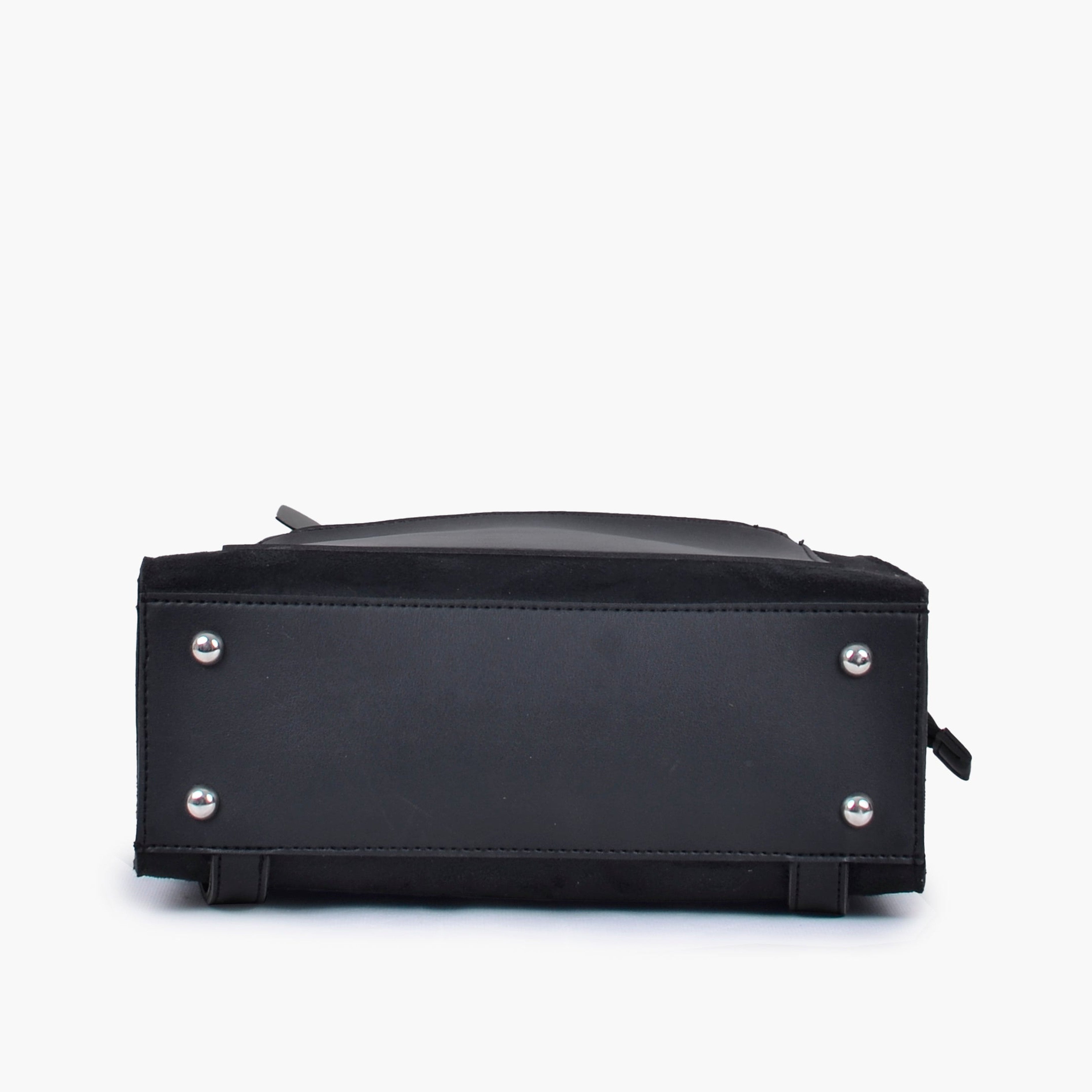 Black suede adventure backpack