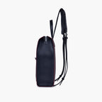 Burgundy and black adventure backpack