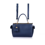Blue bowling bag with top-handle