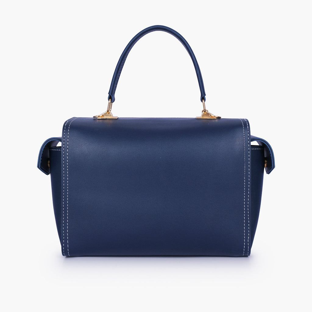 Blue bowling bag with top-handle