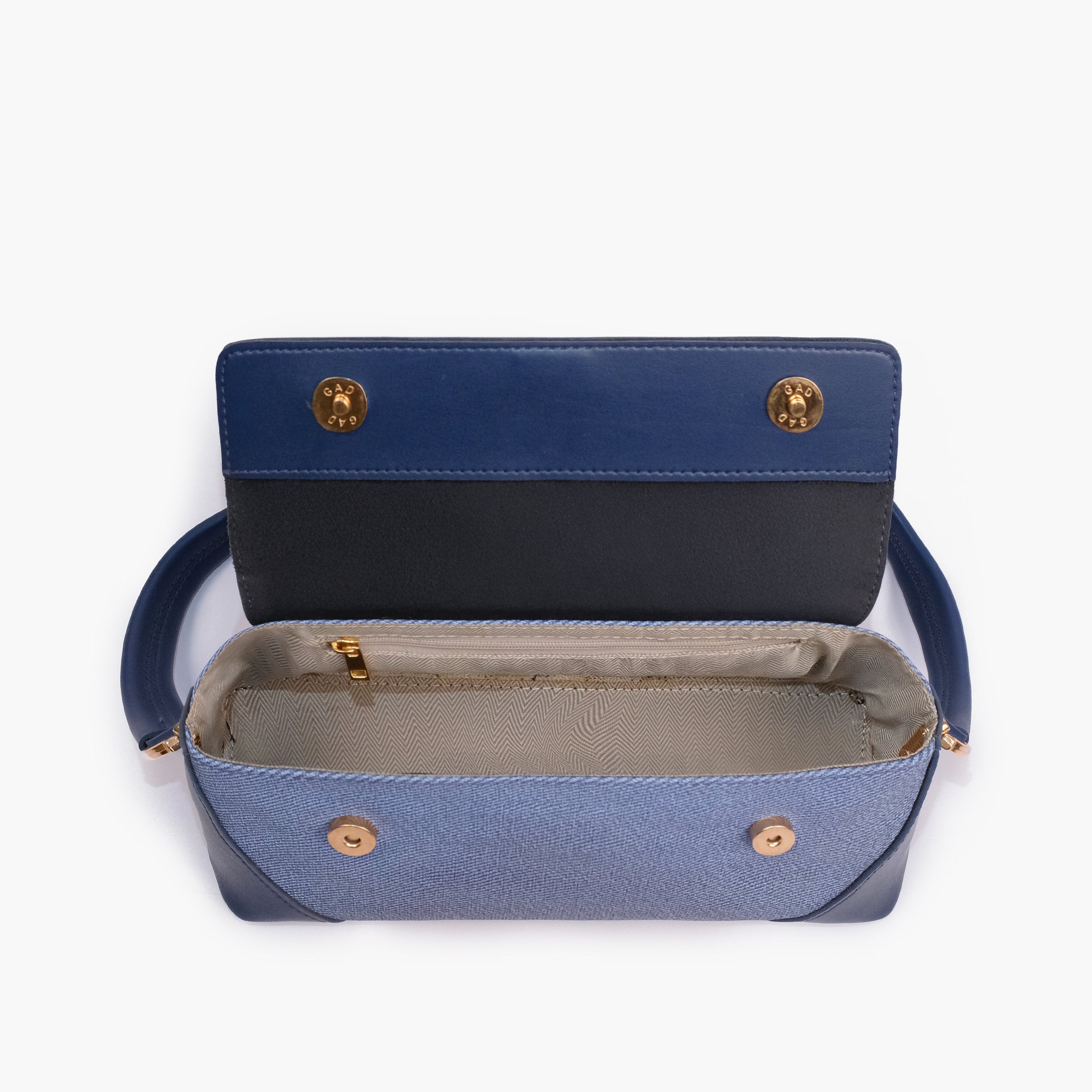 BV blue baguette shoulder bag for women