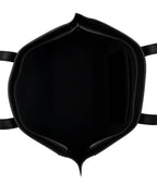 Black long handle tote bag