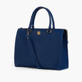 Blue workplace handbag