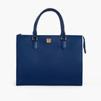 Blue workplace handbag