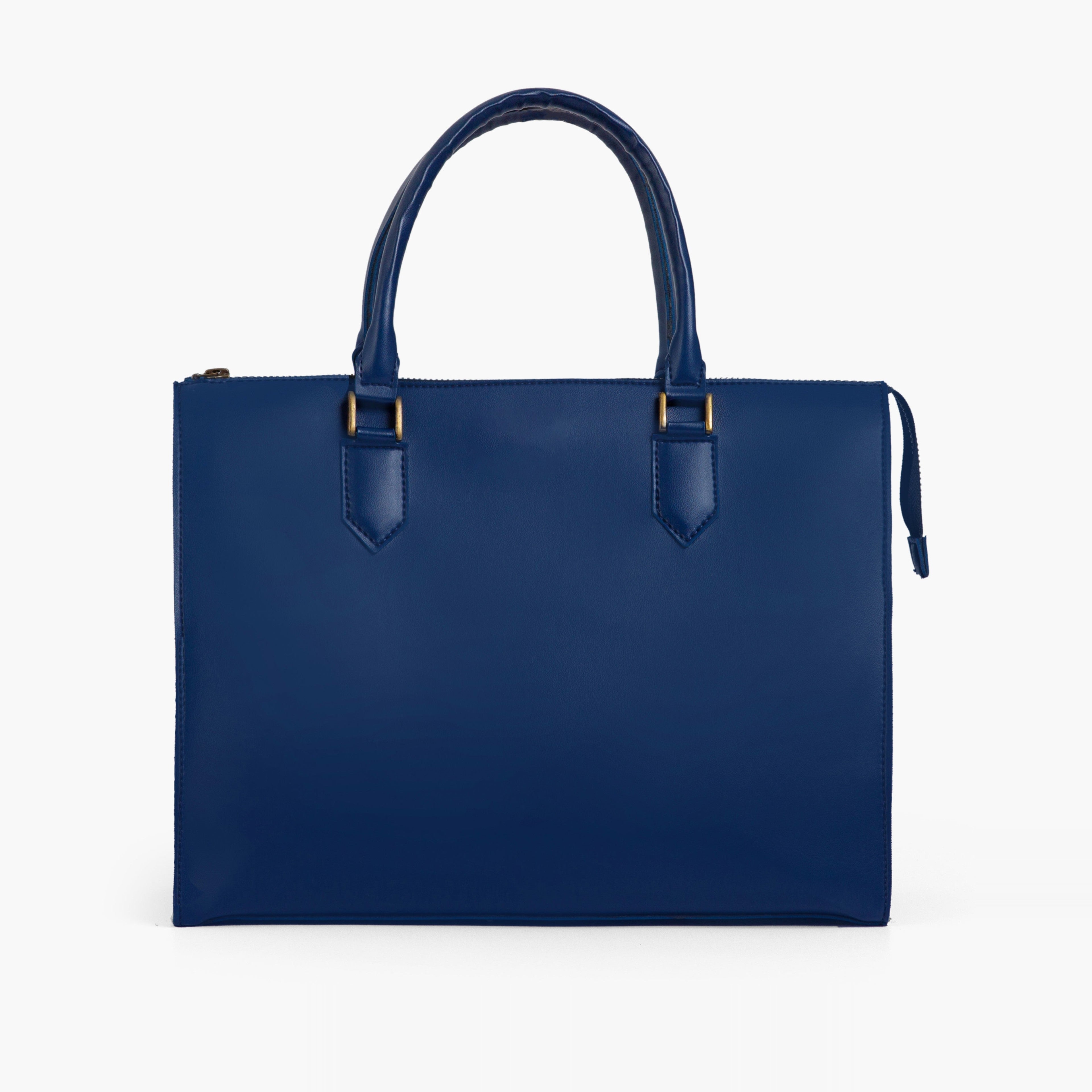 Blue workplace handbag