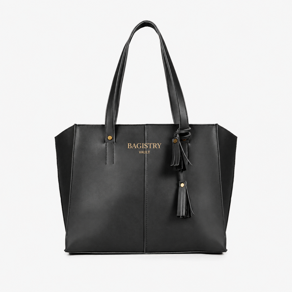 BV black over the shoulder tote bag for women