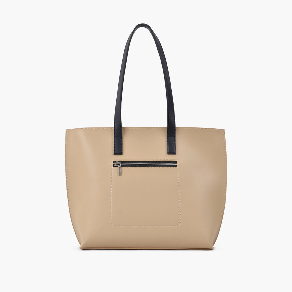 Off-white long handle tote bag