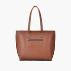 Horse brown long handle tote bag