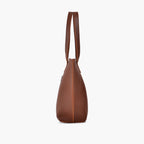 Horse brown long handle tote bag