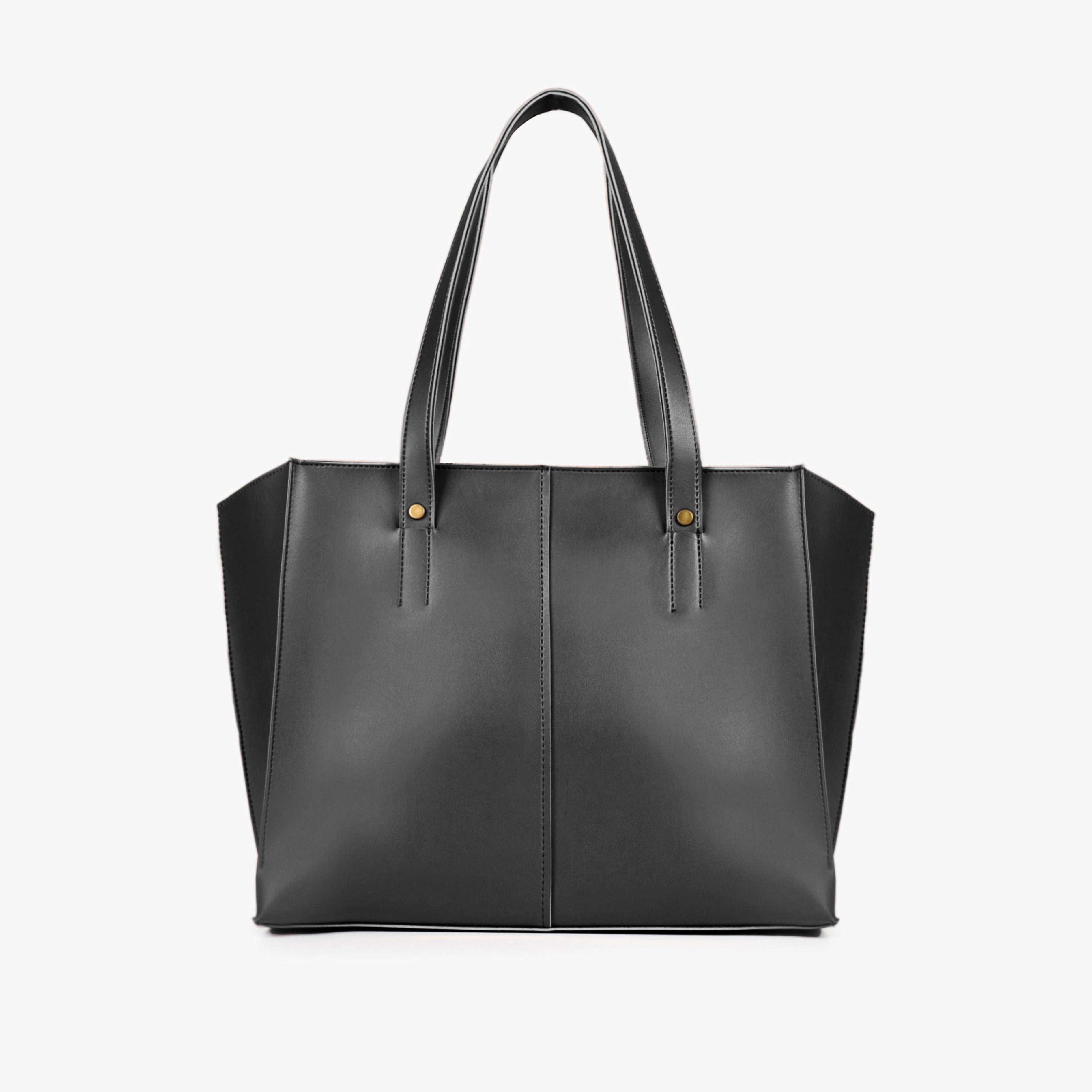 BV black over the shoulder tote bag for women