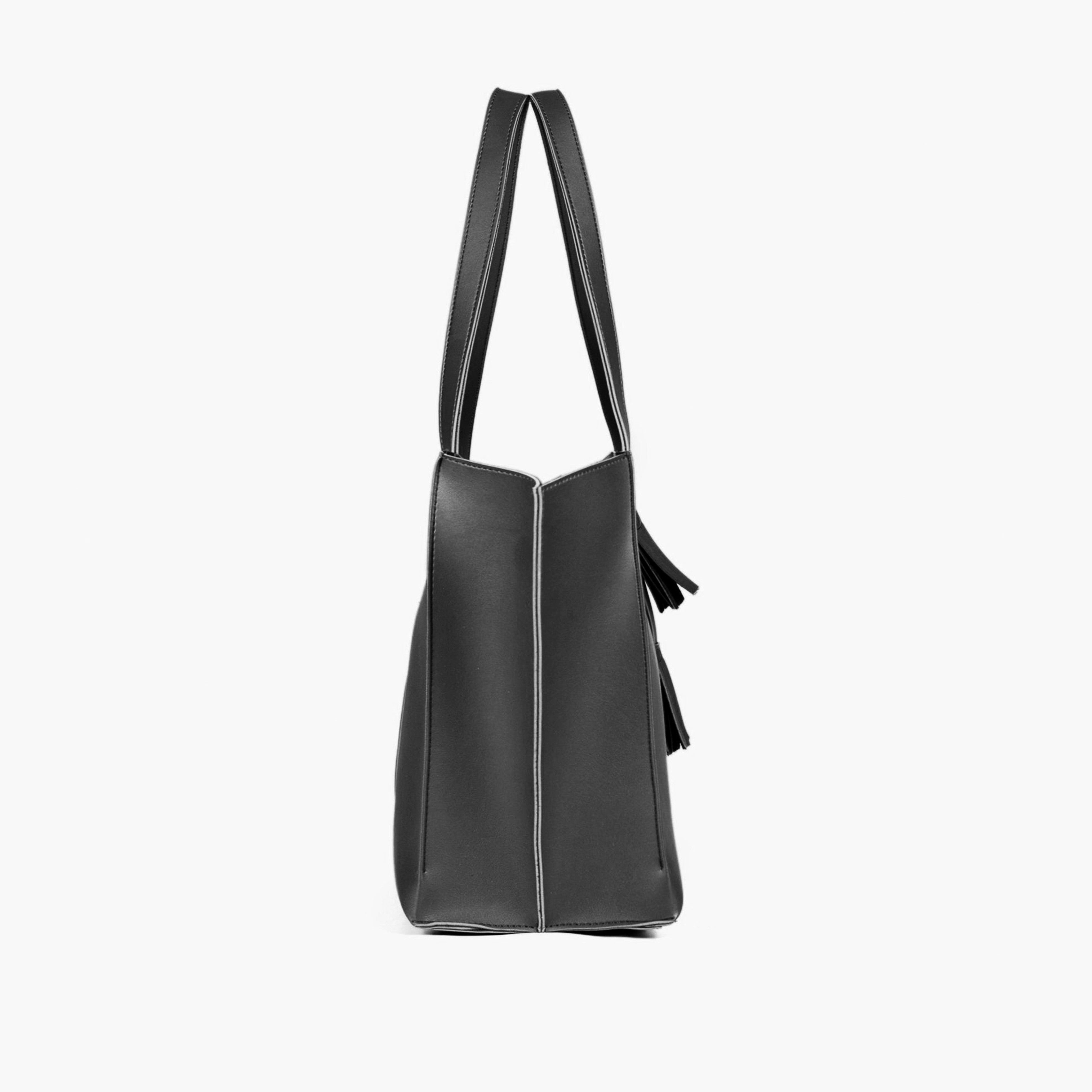 BV black over the shoulder tote bag for women