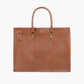 Brown laptop bag
