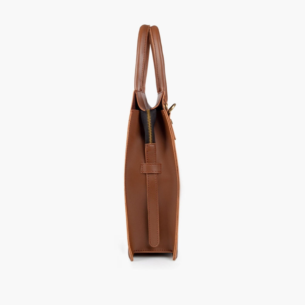 Brown laptop bag