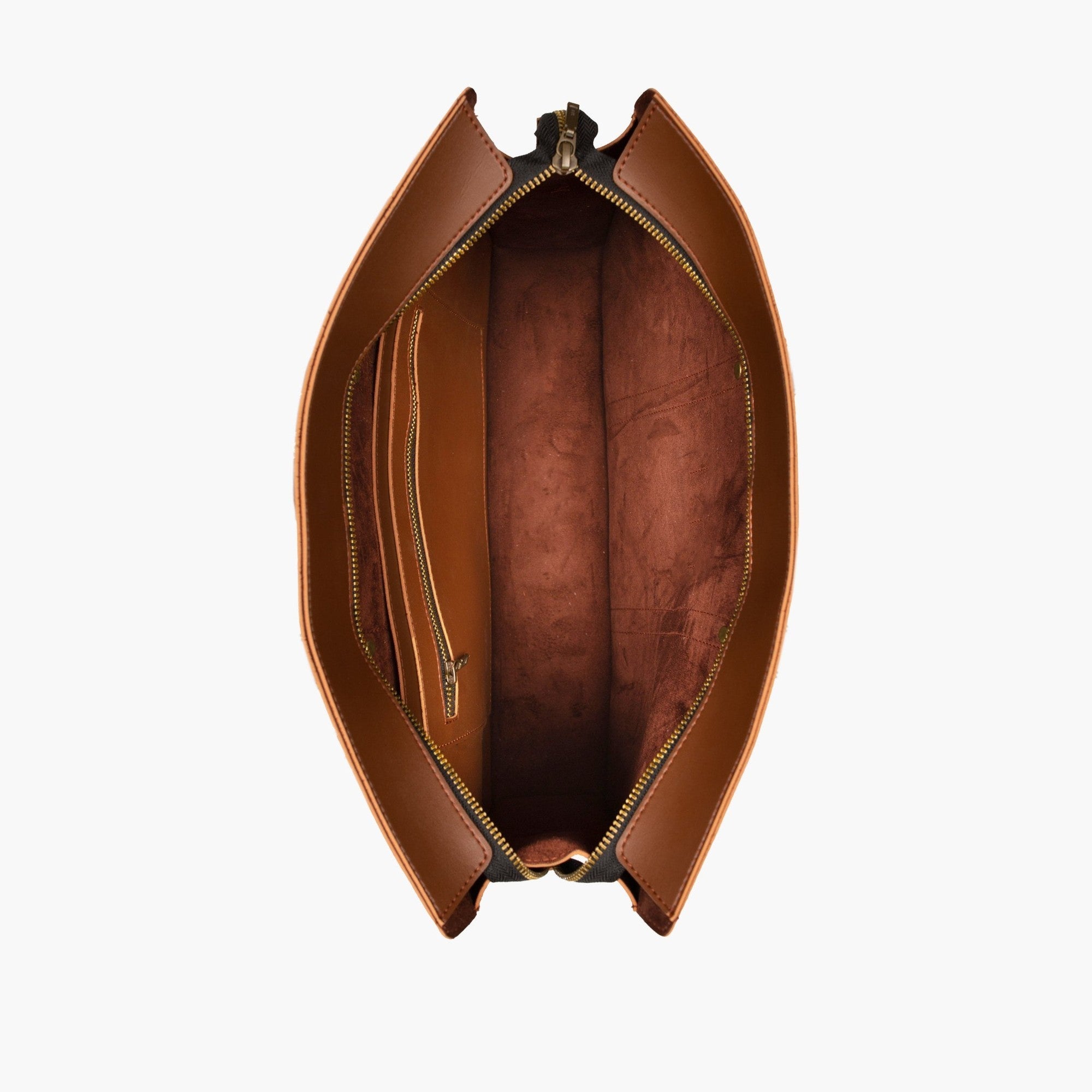 Brown laptop bag
