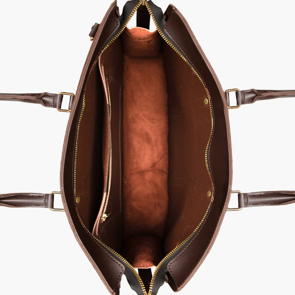 Dark brown laptop bag