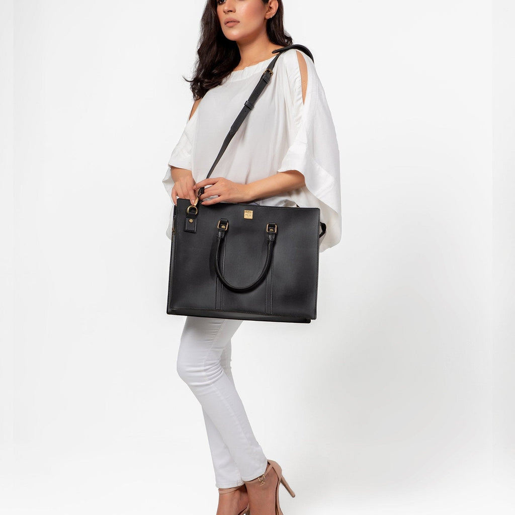 Black laptop bag