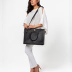 Black laptop bag