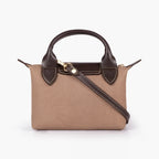 BV brown denim mini cross-body bag for women