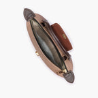 BV brown denim mini cross-body bag for women
