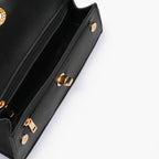 Black elongated clutch bag