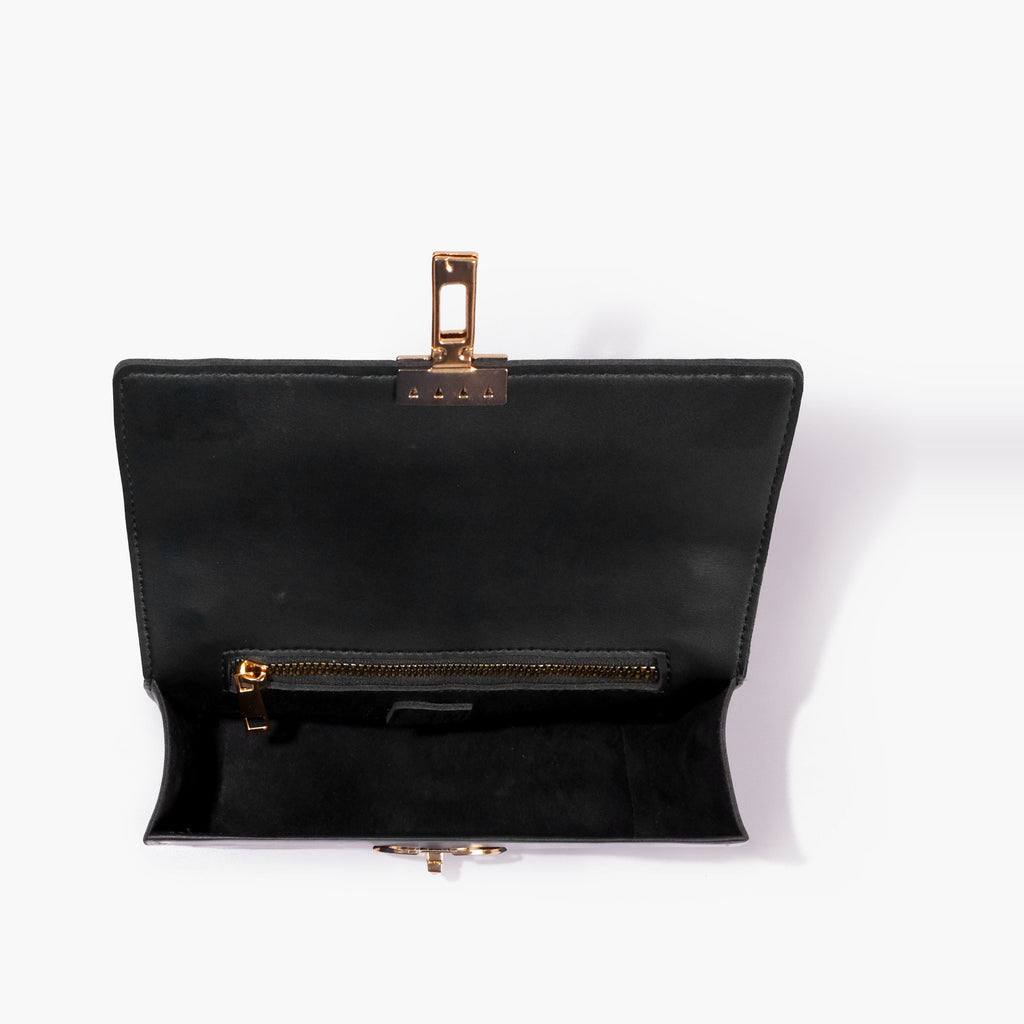 BV black shoulder bag for women
