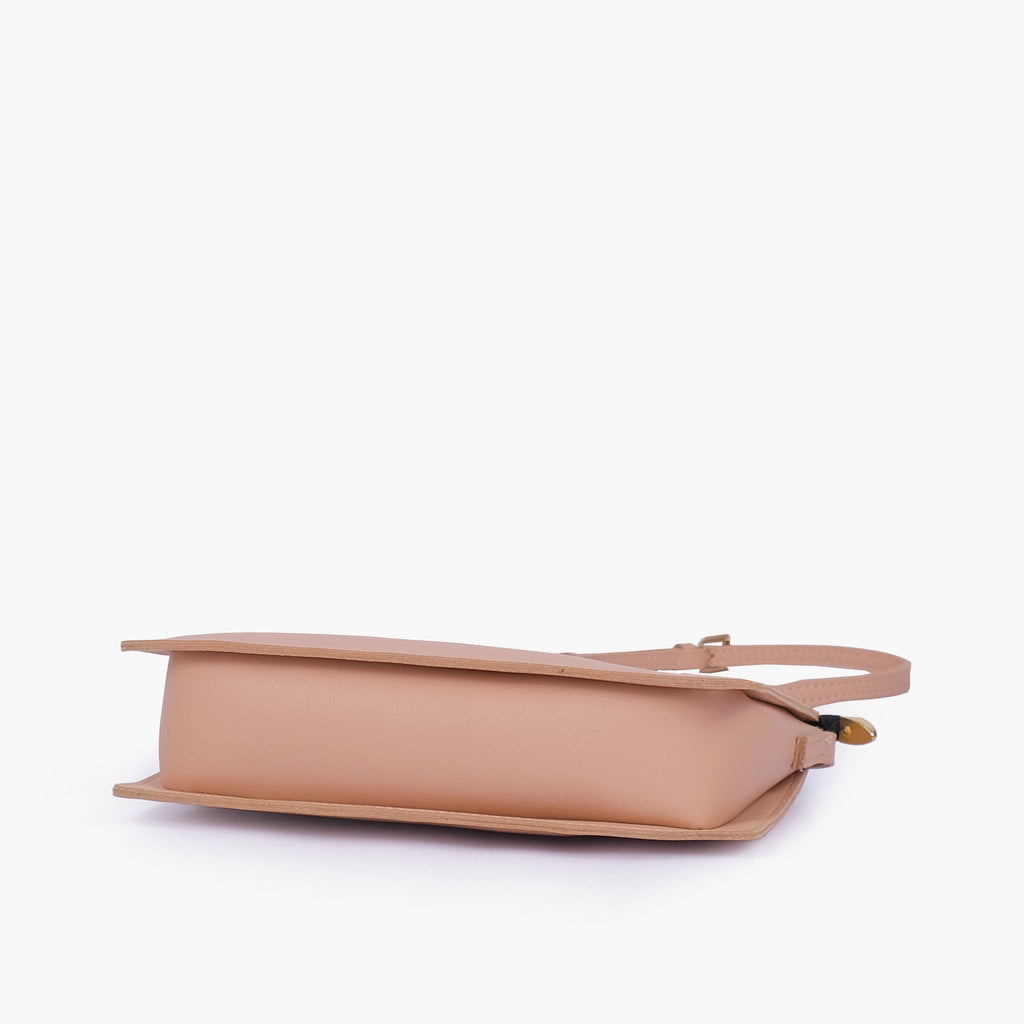 Peach flat purse