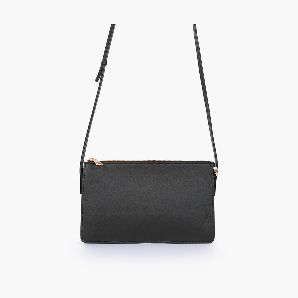 Black flat purse