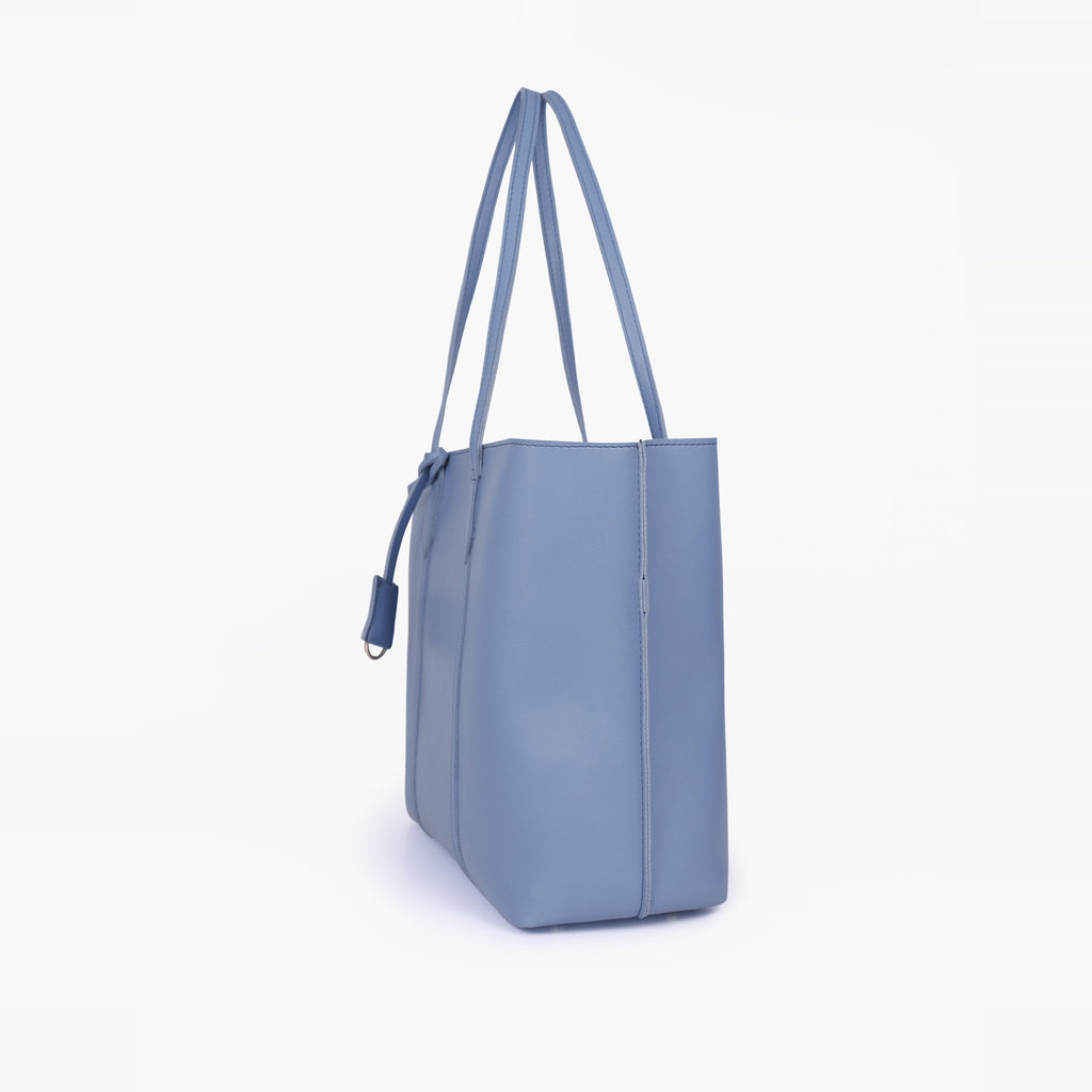 Sky blue luxe everyday tote