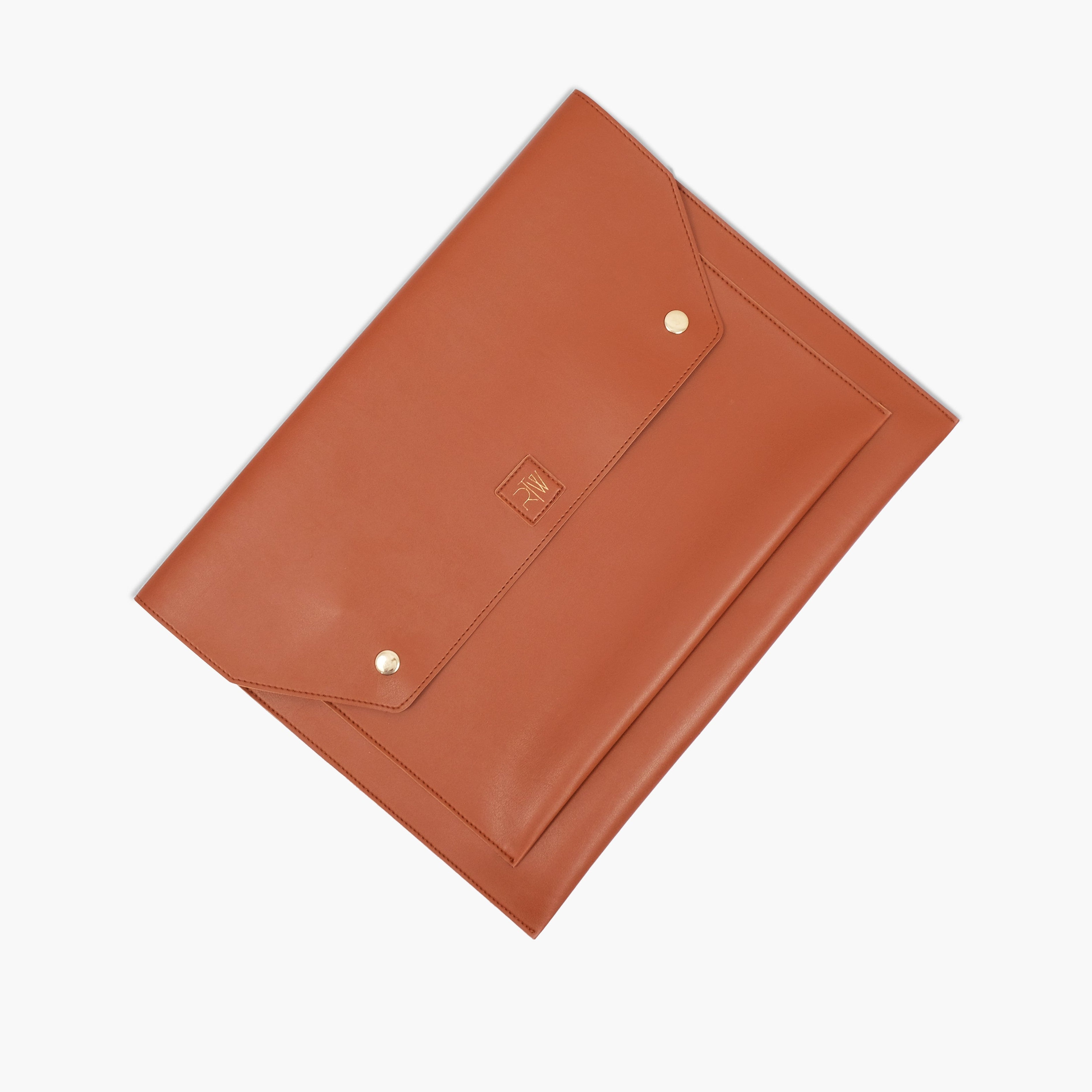 Brown laptop sleeve 17