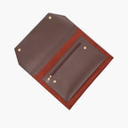 Dark brown suede laptop sleeve 17