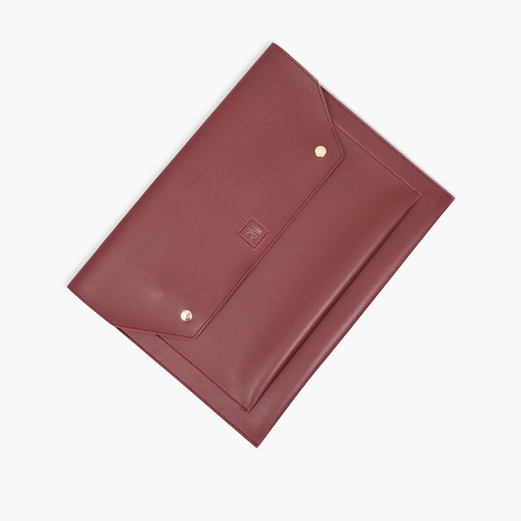 Burgundy laptop sleeve 17