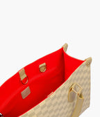 Off-white checkered everywear handbag