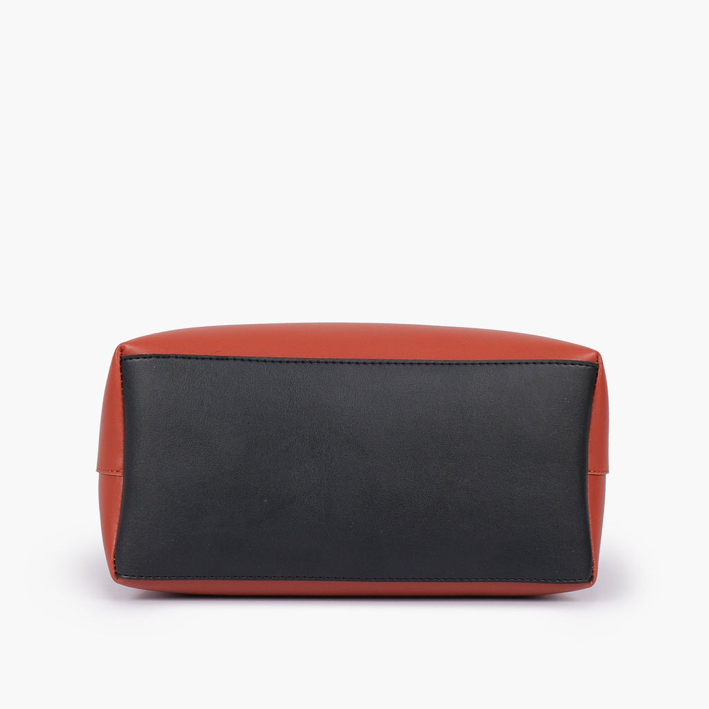Rust small satchel bag