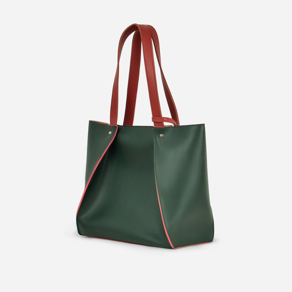Army green shopping tote bag