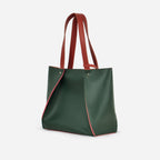 Army green shopping tote bag