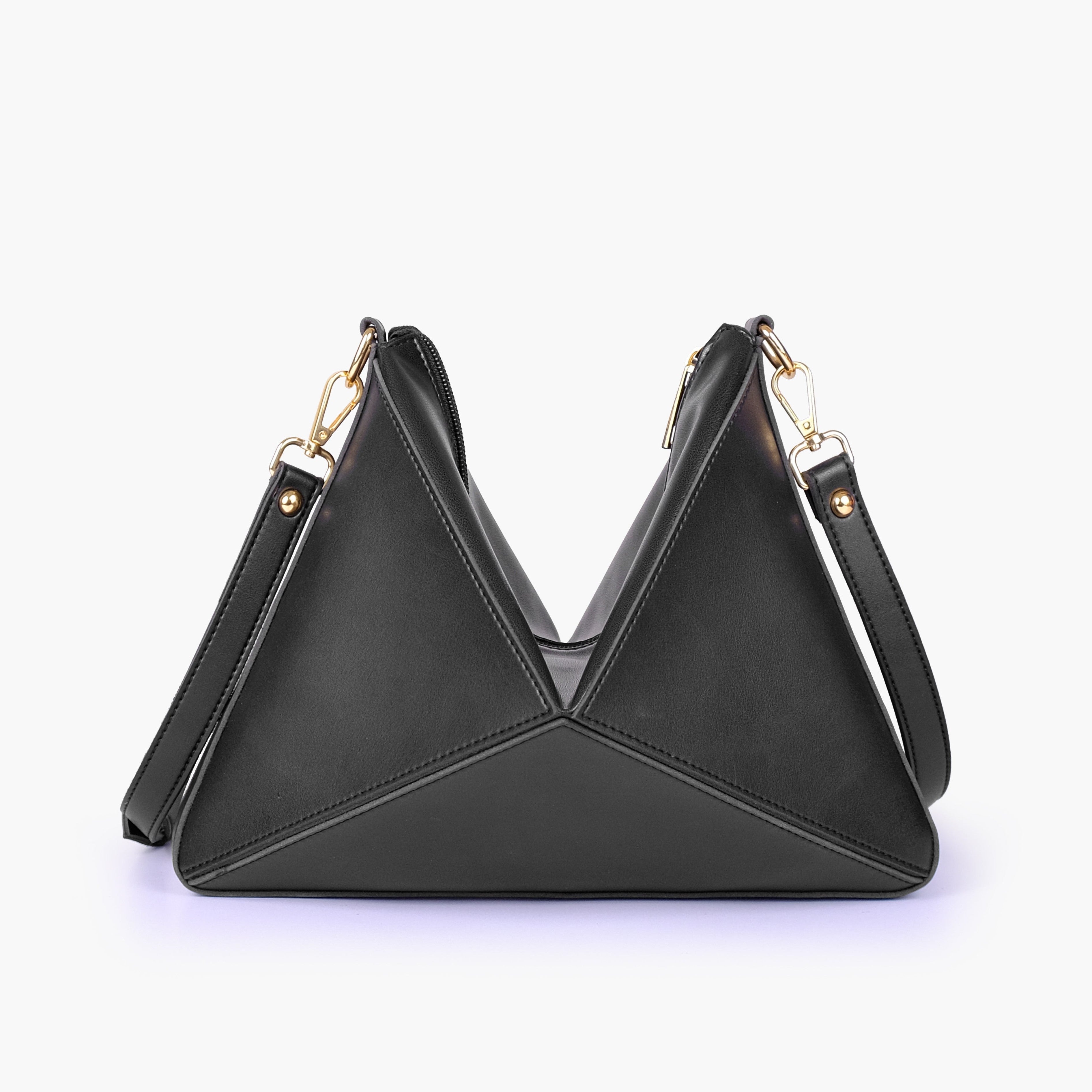 Black triangle flex bag