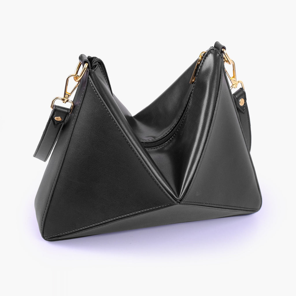 Black triangle flex bag