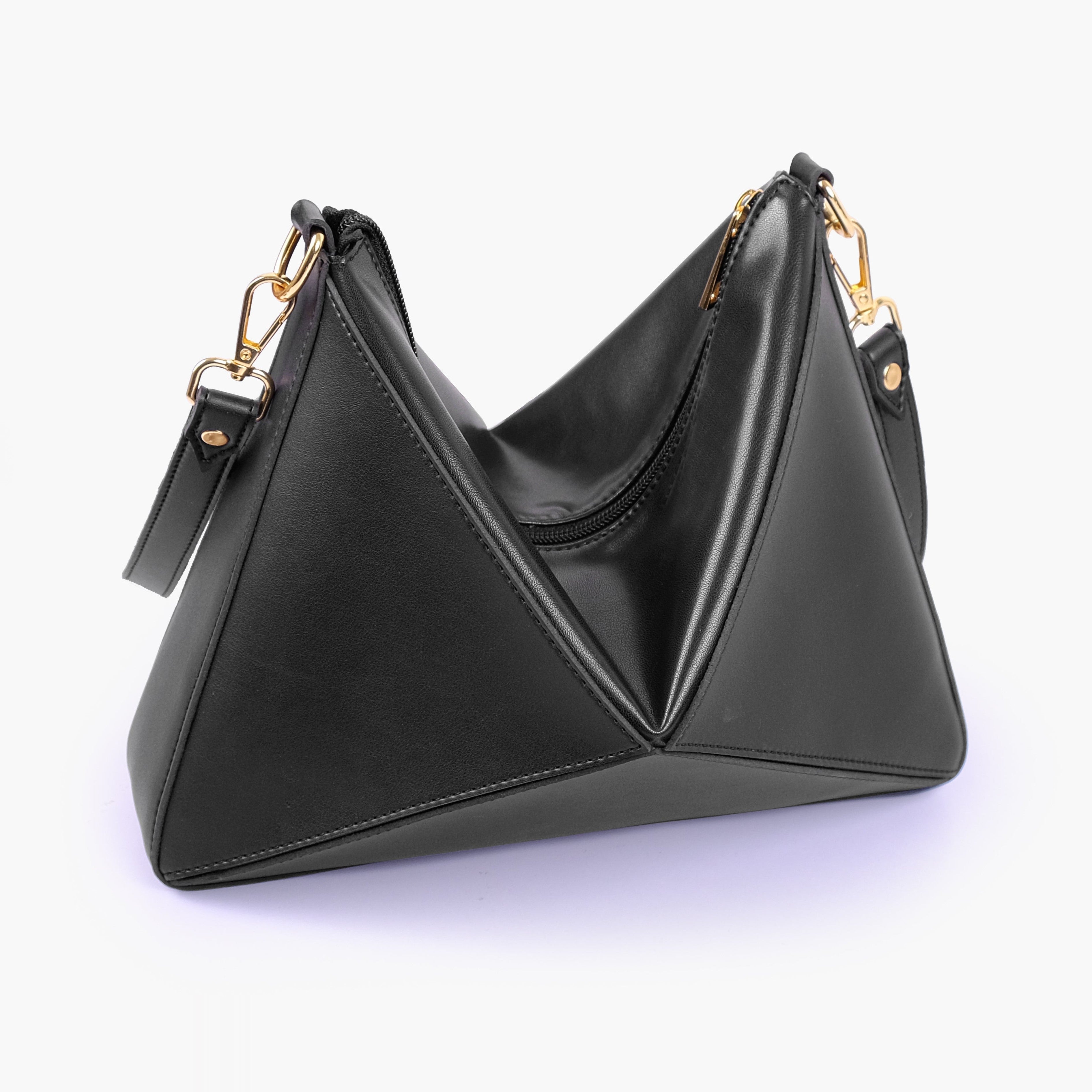 Black triangle flex bag