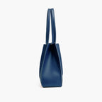 Blue work tote bag