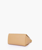 Coffee top-handle mini handbag