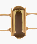 Coffee top-handle mini handbag